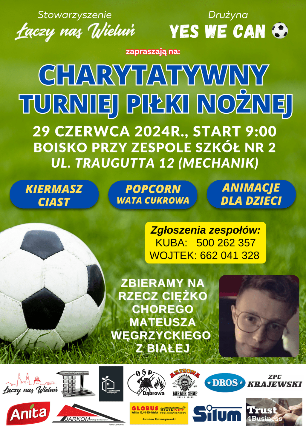 Wieluń. Zaproszenie na turniej charytatywny