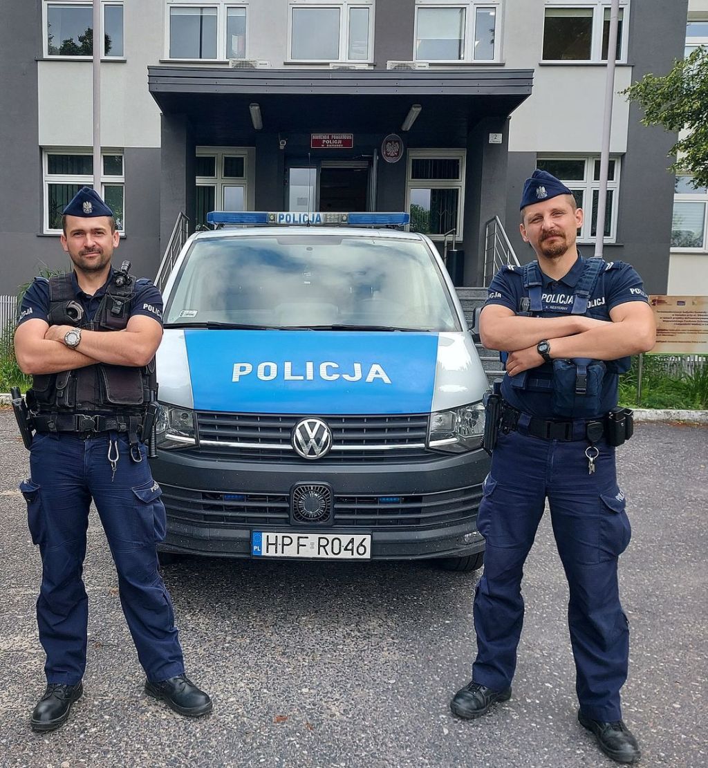 Sieradz. Pomoc policjantów przyszła na czas