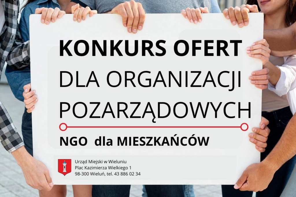 Wieluń. Otwarty konkurs ofert dla organizacji pozarządowych