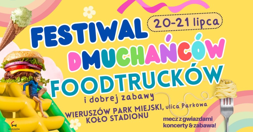 Wieruszów. Festiwal Dmuchańców i Foodtrucków