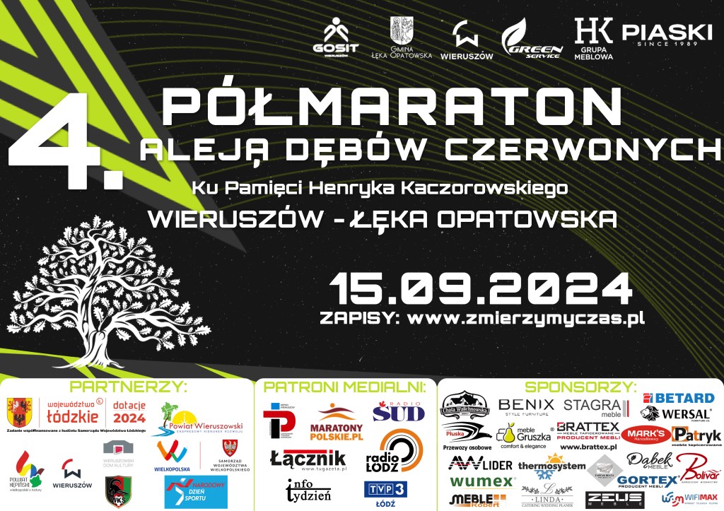 IV Półmaraton Aleją Dębów Czerwonych zbliża się wielkimi krokami!