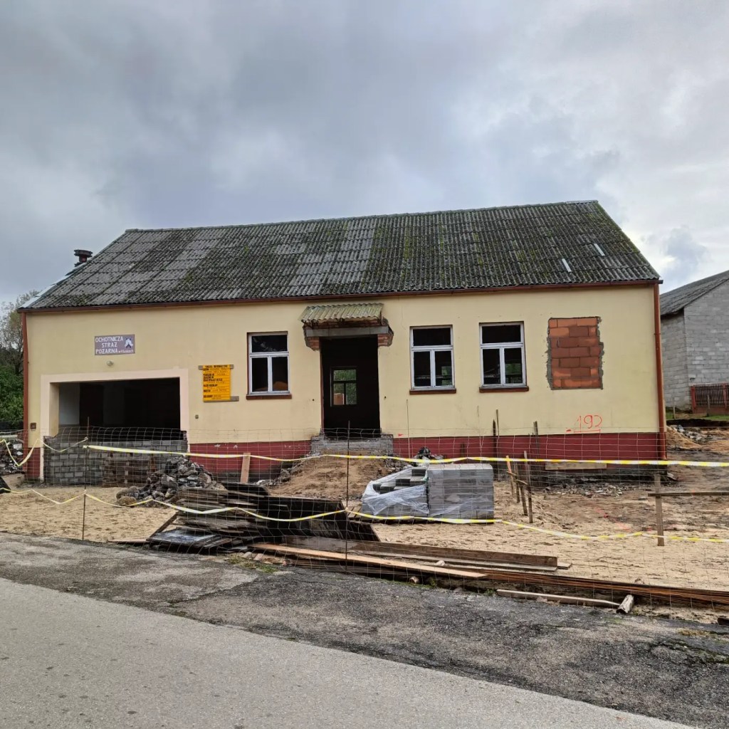 Kluski. Przebudowa wraz z rozbudową budynku OSP