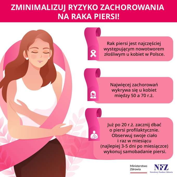 Październik - miesiąc profilaktyki raka piersi