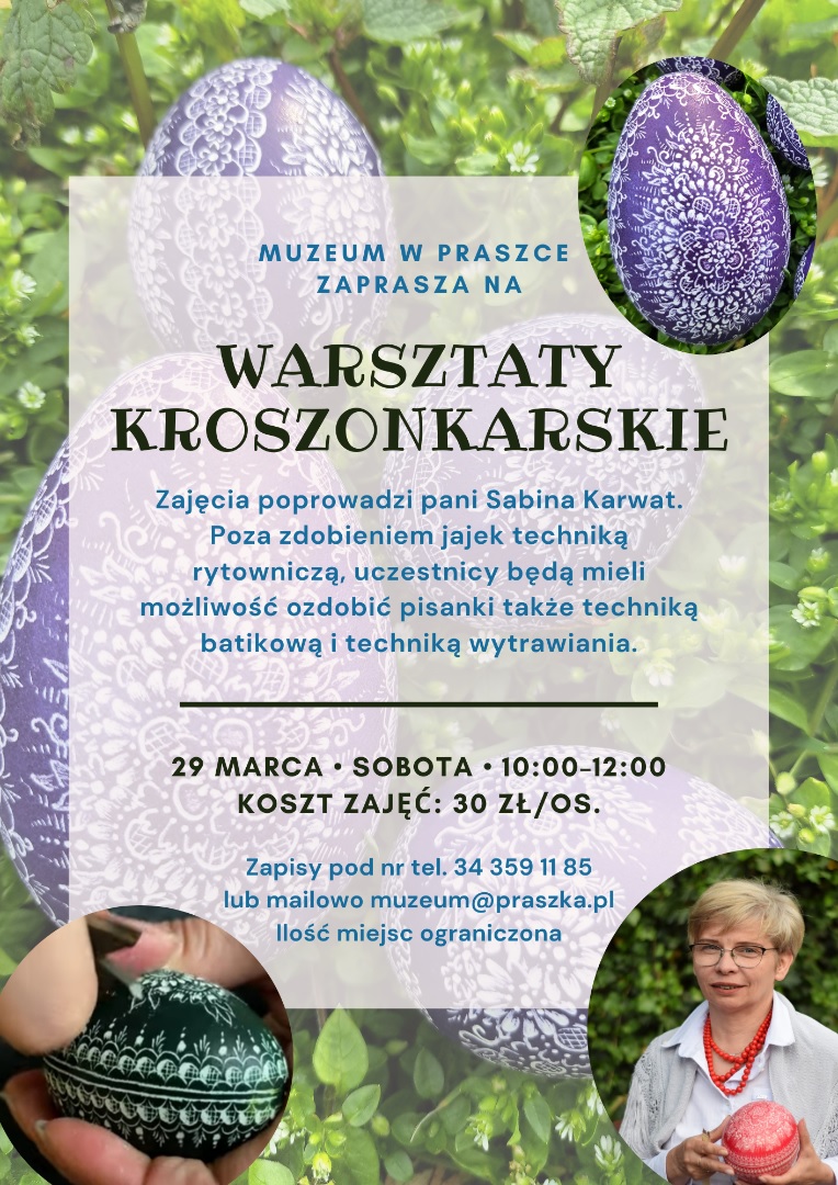 Praszka. Warsztaty kroszonkarskie w Muzeum