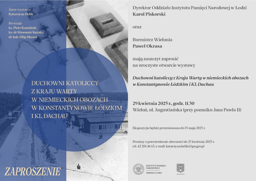 Wieluń. Wystawa poświęcona księżom zamordowanym w obozach koncentracyjnych