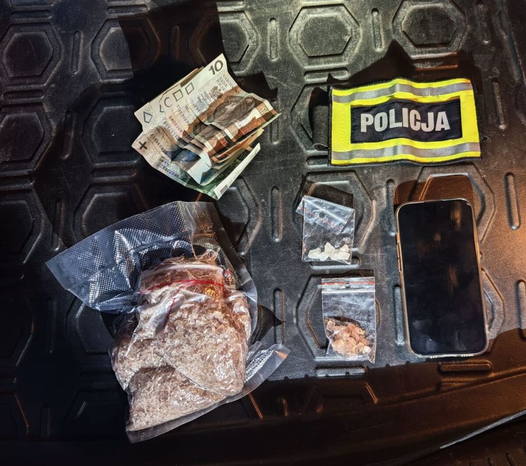 Wielgie. Przewoził w samochodzie ponad pół kilograma substancji psychotropowych